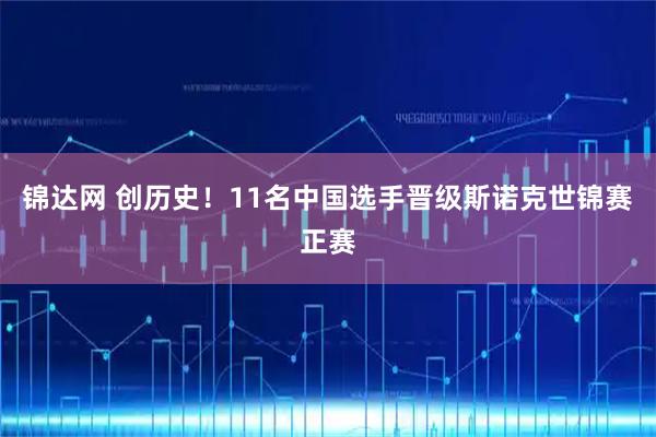 锦达网 创历史！11名中国选手晋级斯诺克世锦赛正赛